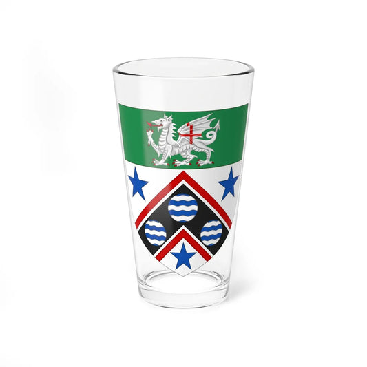 Shield of London Metropolitan University (United Kingdom) (Coat of Arms) Pint Glass 16oz 16oz - Go Mug Yourself
