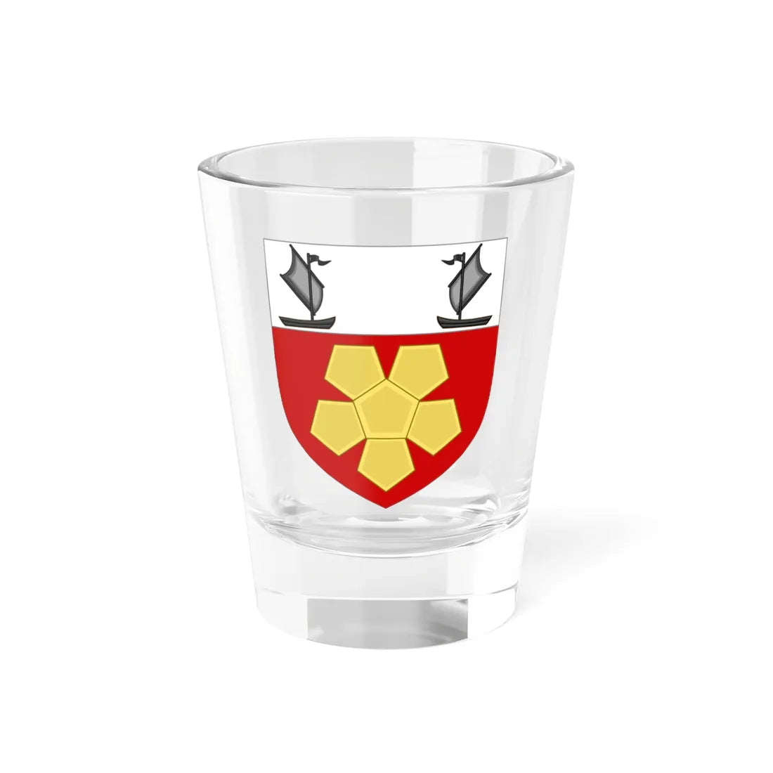 Shield of London South Bank University (United Kingdom) (Coat of Arms) Shot Glass 1.5oz 1.5oz - Go Mug Yourself