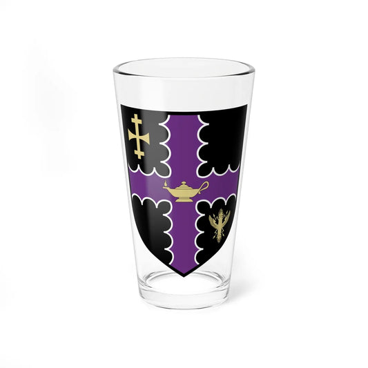 Shield of Loughborough University (United Kingdom) (Coat of Arms) Pint Glass 16oz 16oz - Go Mug Yourself