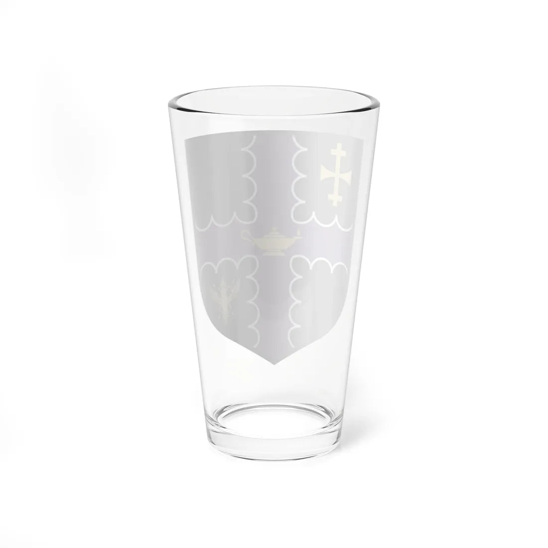 Shield of Loughborough University (United Kingdom) (Coat of Arms) Pint Glass 16oz - Go Mug Yourself