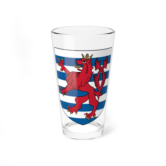 Shield of Luxembourg (Luxembourg) (Coat of Arms) Pint Glass 16oz 16oz - Go Mug Yourself
