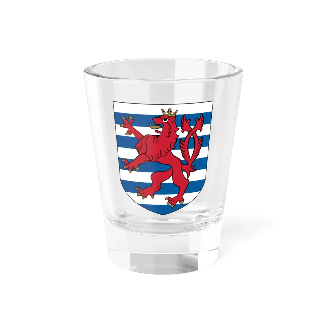 Shield of Luxembourg (Luxembourg) (Coat of Arms) Shot Glass 1.5oz 1.5oz - Go Mug Yourself