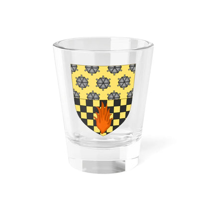 Shield of Manchester Metropolitan University (United Kingdom) (Coat of Arms) Shot Glass 1.5oz 1.5oz - Go Mug Yourself
