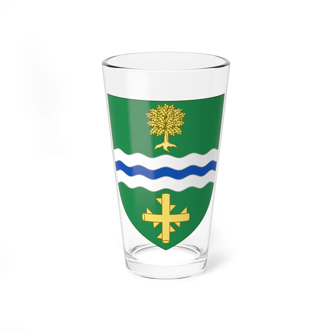 Shield of Nottingham Trent University (United Kingdom) (Coat of Arms) Pint Glass 16oz 16oz - Go Mug Yourself