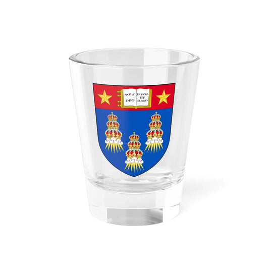 Shield of Queen Mary College London (United Kingdom) (Coat of Arms) Shot Glass 1.5oz 1.5oz - Go Mug Yourself