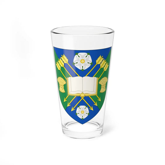 Shield of Sheffield Hallam University (United Kingdom) (Coat of Arms) Pint Glass 16oz 16oz - Go Mug Yourself