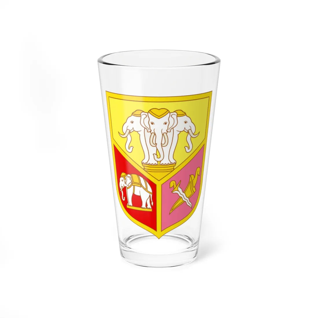 Shield of Siam 1873-1910 (Thailand) (Coat of Arms) Pint Glass 16oz 16oz - Go Mug Yourself