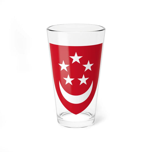 Shield of Singapore (Singapore) (Coat of Arms) Pint Glass 16oz 16oz - Go Mug Yourself