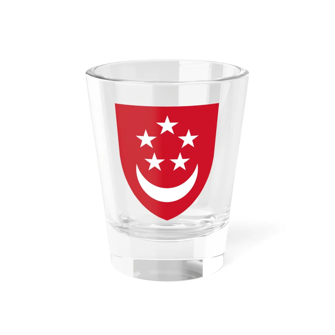 Shield of Singapore (Singapore) (Coat of Arms) Shot Glass 1.5oz 1.5oz - Go Mug Yourself
