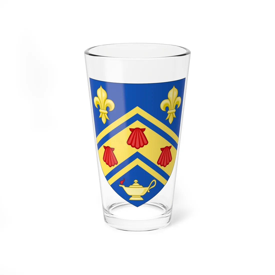 Shield of Southlands College Roehampton (United Kingdom) (Coat of Arms) Pint Glass 16oz 16oz - Go Mug Yourself