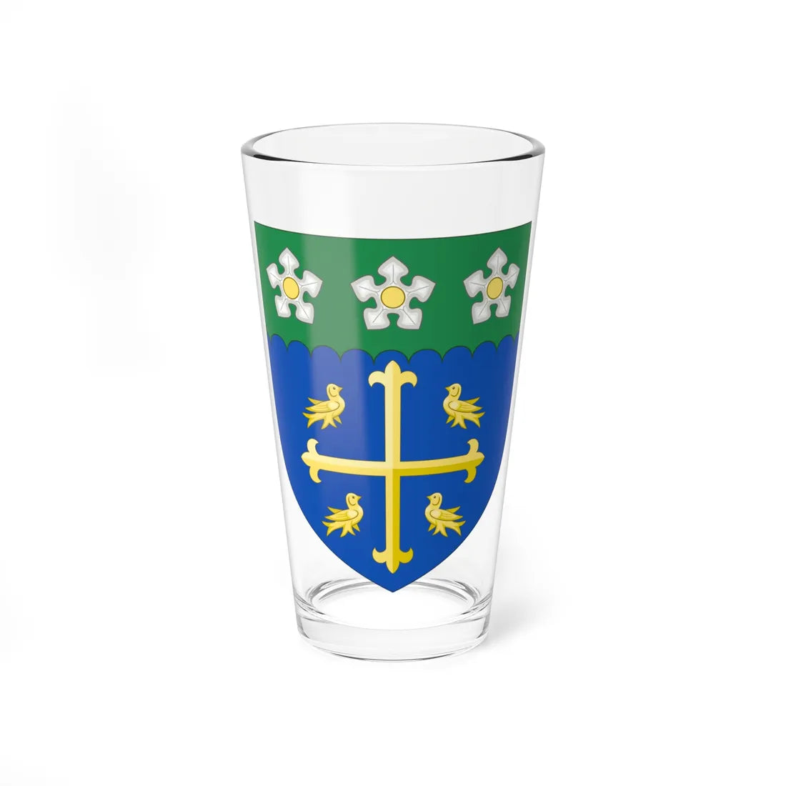 Shield of St Marys University Twickenham (United Kingdom) (Coat of Arms) Pint Glass 16oz 16oz - Go Mug Yourself