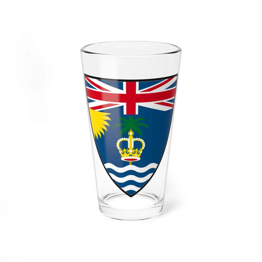 Shield of the British Indian Ocean Territory (United Kingdom) (Coat of Arms) Pint Glass 16oz 16oz - Go Mug Yourself
