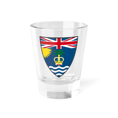 Shield of the British Indian Ocean Territory (United Kingdom) (Coat of Arms) Shot Glass 1.5oz 1.5oz - Go Mug Yourself