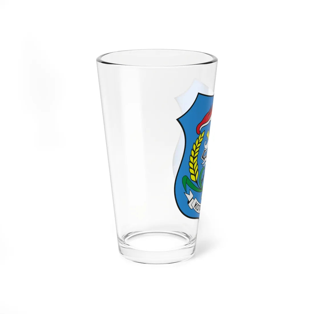 Shield of the city of Tegal (Indonesia) (Coat of Arms) Pint Glass 16oz - Go Mug Yourself