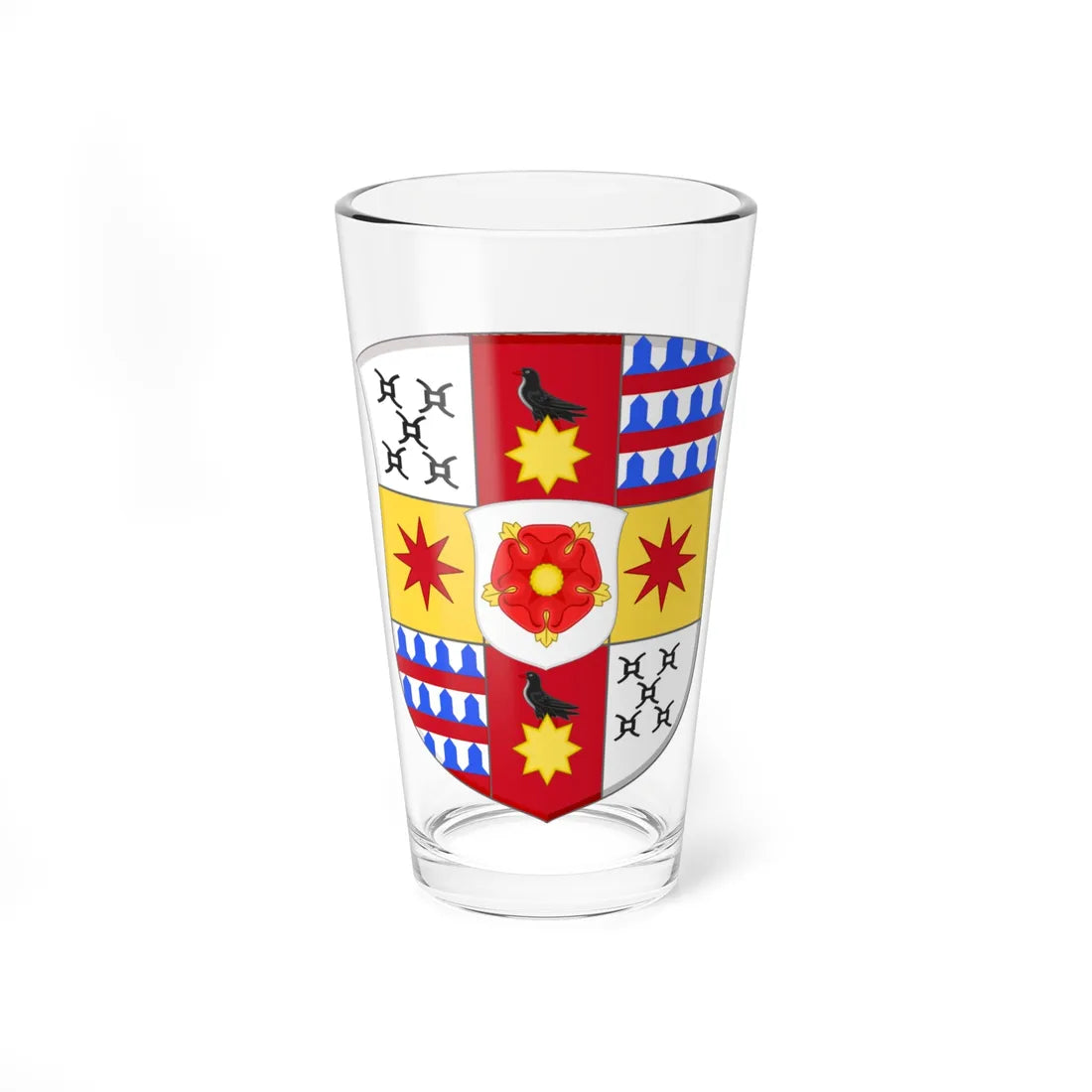 Shield of the Principality of Lippe (Germany) (Coat of Arms) Pint Glass 16oz 16oz - Go Mug Yourself