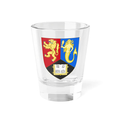 Shield of the University of Birmingham (United Kingdom) (Coat of Arms) Shot Glass 1.5oz 1.5oz - Go Mug Yourself