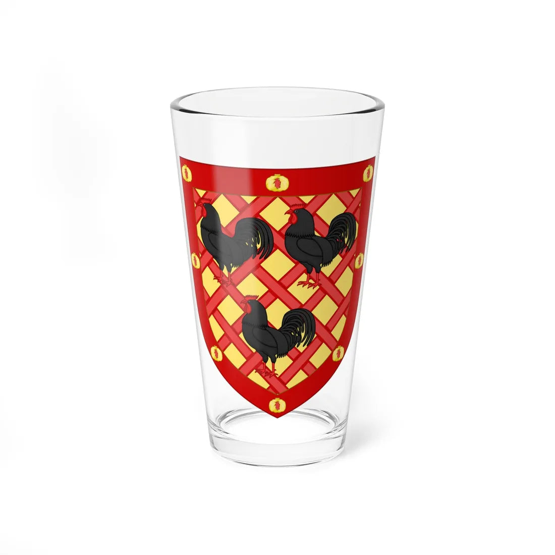 Shield of the University of Bolton (United Kingdom) (Coat of Arms) Pint Glass 16oz 16oz - Go Mug Yourself