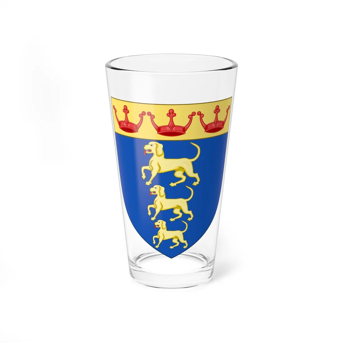 Shield of the University of Bournemouth (United Kingdom) (Coat of Arms) Pint Glass 16oz 16oz - Go Mug Yourself