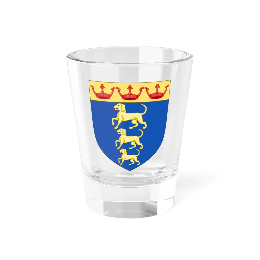 Shield of the University of Bournemouth (United Kingdom) (Coat of Arms) Shot Glass 1.5oz 1.5oz - Go Mug Yourself