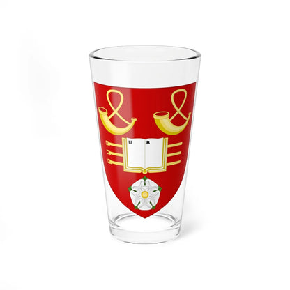 Shield of the University of Bradford (United Kingdom) (Coat of Arms) Pint Glass 16oz 16oz - Go Mug Yourself