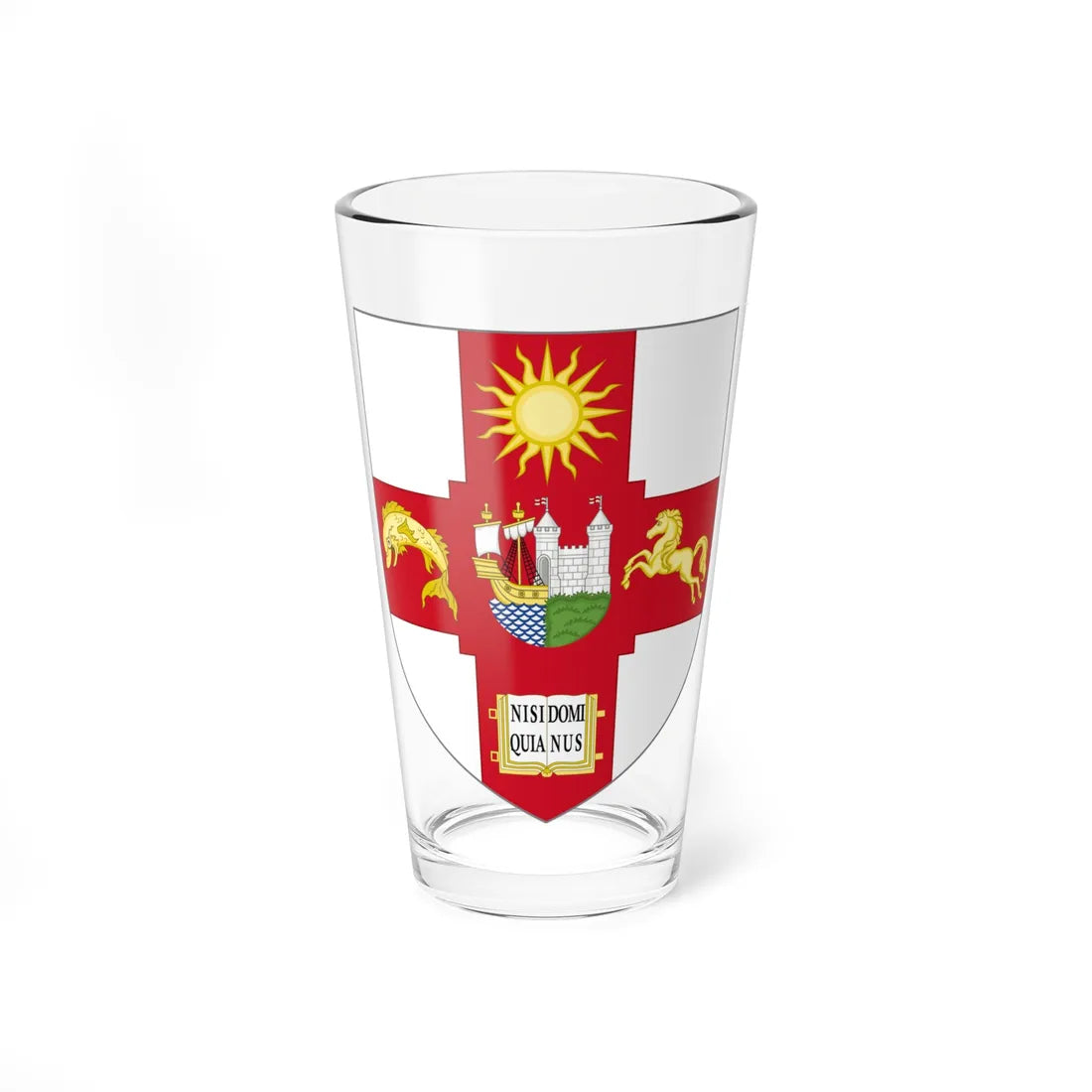 Shield of the University of Bristol (United Kingdom) (Coat of Arms) Pint Glass 16oz 16oz - Go Mug Yourself