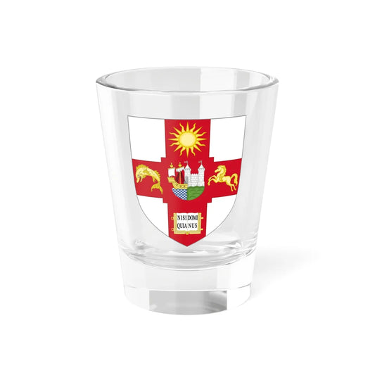 Shield of the University of Bristol (United Kingdom) (Coat of Arms) Shot Glass 1.5oz 1.5oz - Go Mug Yourself