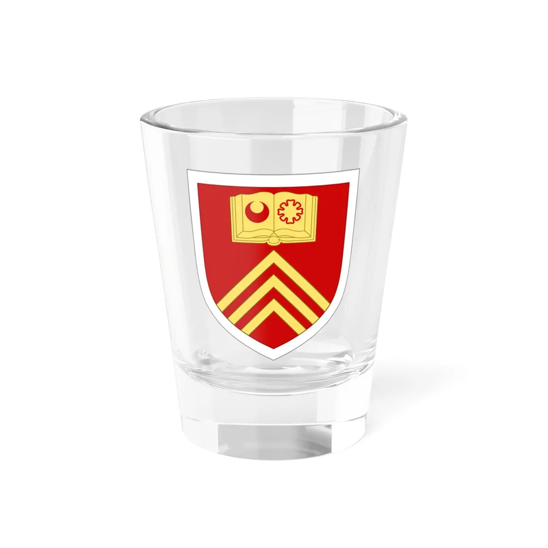 Shield of the University of Cardiff (United Kingdom) (Coat of Arms) Shot Glass 1.5oz 1.5oz - Go Mug Yourself