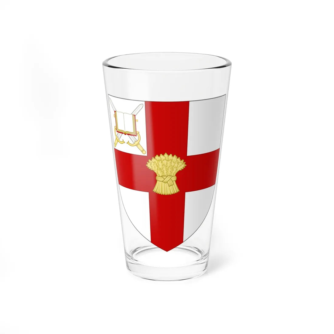 Shield of the University of Chester (United Kingdom) (Coat of Arms) Pint Glass 16oz 16oz - Go Mug Yourself