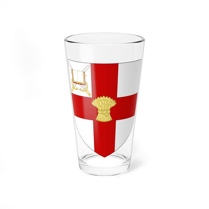 Shield of the University of Chester (United Kingdom) (Coat of Arms) Pint Glass 16oz 16oz - Go Mug Yourself