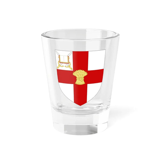 Shield of the University of Chester (United Kingdom) (Coat of Arms) Shot Glass 1.5oz 1.5oz - Go Mug Yourself