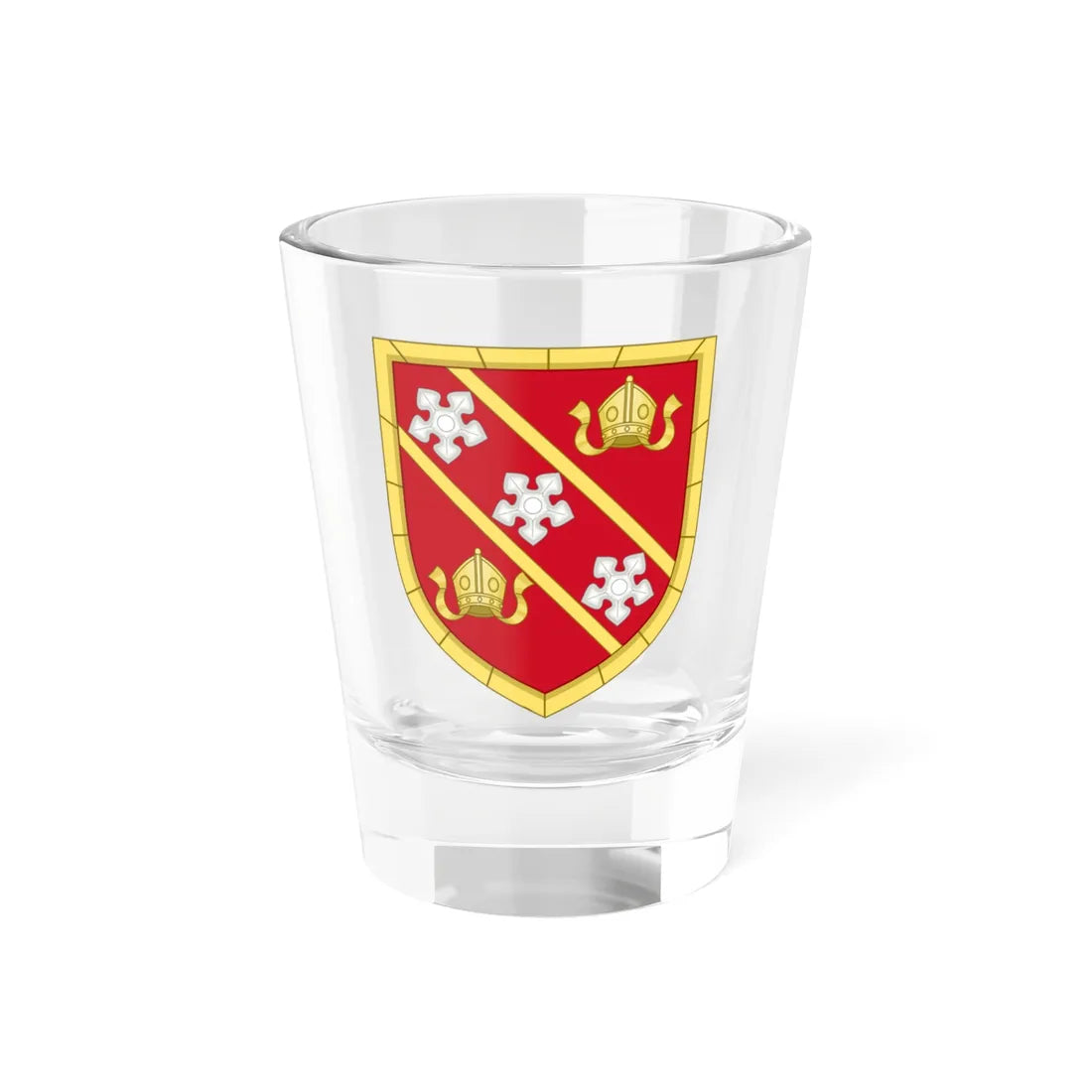 Shield of the University of Cumbria (United Kingdom) (Coat of Arms) Shot Glass 1.5oz 1.5oz - Go Mug Yourself