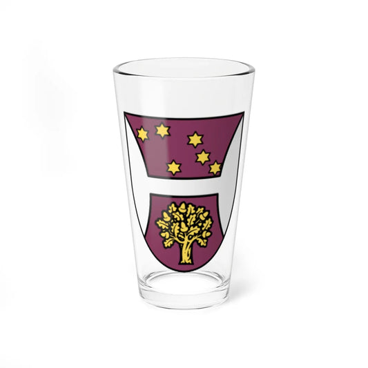 Shield of the University of Hertfordshire (United Kingdom) (Coat of Arms) Pint Glass 16oz 16oz - Go Mug Yourself