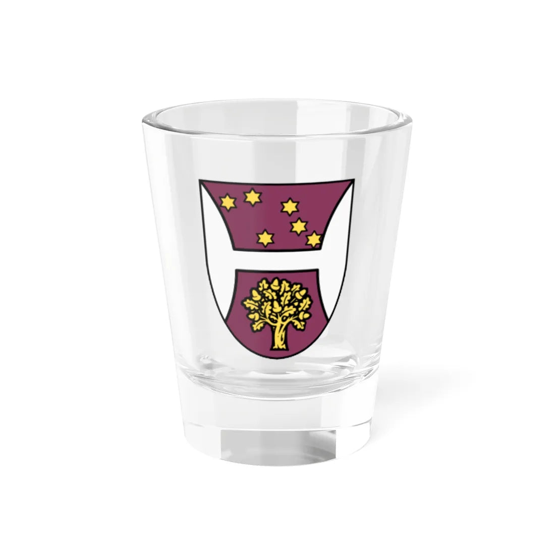Shield of the University of Hertfordshire (United Kingdom) (Coat of Arms) Shot Glass 1.5oz 1.5oz - Go Mug Yourself