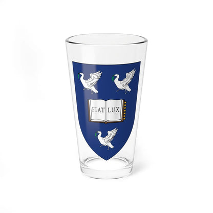 Shield of the University of Liverpool (United Kingdom) (Coat of Arms) Pint Glass 16oz 16oz - Go Mug Yourself