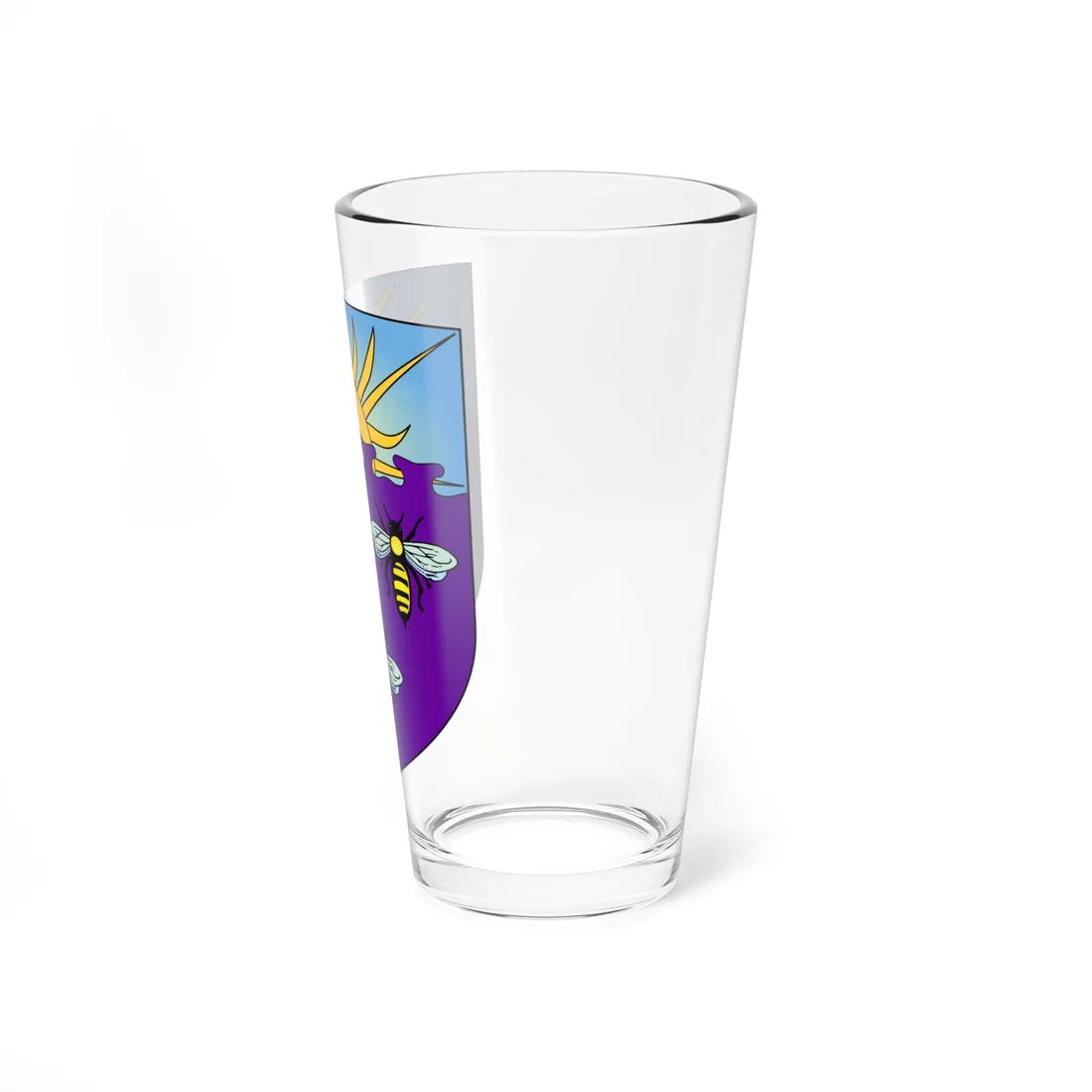 Shield of the University of Manchester (United Kingdom) (Coat of Arms) Pint Glass 16oz - Go Mug Yourself