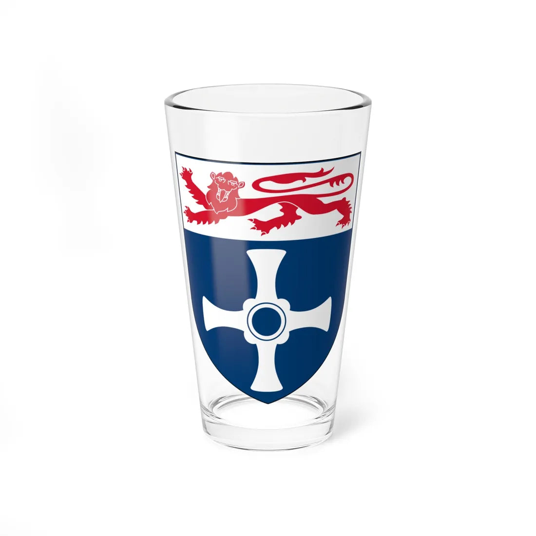 Shield of the University of Newcastle (United Kingdom) (Coat of Arms) Pint Glass 16oz 16oz - Go Mug Yourself
