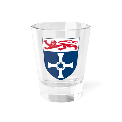 Shield of the University of Newcastle (United Kingdom) (Coat of Arms) Shot Glass 1.5oz 1.5oz - Go Mug Yourself