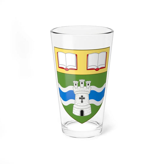 Shield of the University of Northampton (United Kingdom) (Coat of Arms) Pint Glass 16oz 16oz - Go Mug Yourself