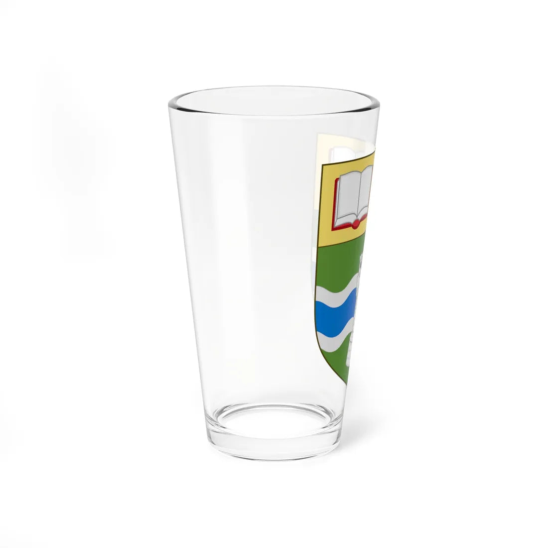 Shield of the University of Northampton (United Kingdom) (Coat of Arms) Pint Glass 16oz - Go Mug Yourself