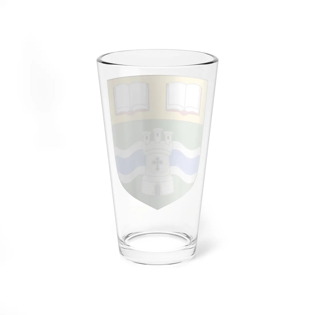 Shield of the University of Northampton (United Kingdom) (Coat of Arms) Pint Glass 16oz - Go Mug Yourself