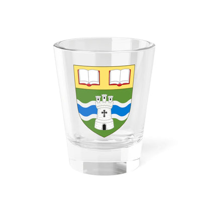 Shield of the University of Northampton (United Kingdom) (Coat of Arms) Shot Glass 1.5oz 1.5oz - Go Mug Yourself
