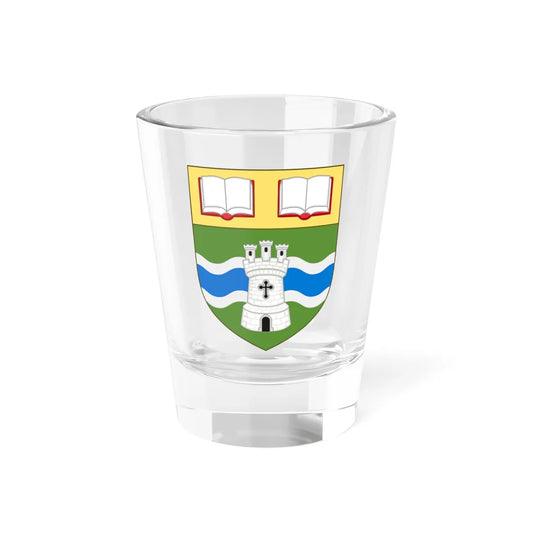 Shield of the University of Northampton (United Kingdom) (Coat of Arms) Shot Glass 1.5oz 1.5oz - Go Mug Yourself