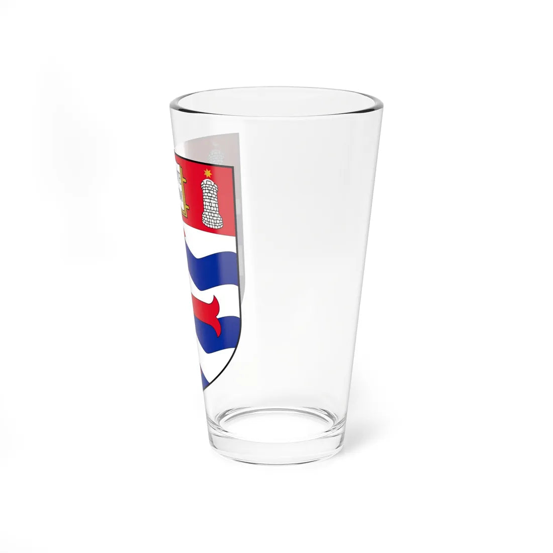 Shield of the University of Nottingham (United Kingdom) (Coat of Arms) Pint Glass 16oz - Go Mug Yourself