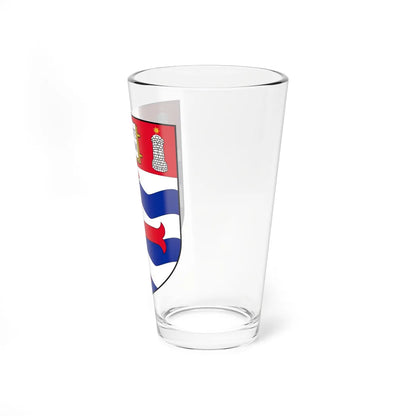 Shield of the University of Nottingham (United Kingdom) (Coat of Arms) Pint Glass 16oz - Go Mug Yourself