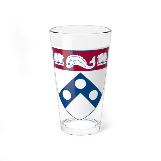Shield of the University of Pennsylvania (United States) (Coat of Arms) Pint Glass 16oz 16oz - Go Mug Yourself