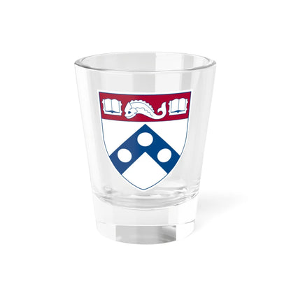 Shield of the University of Pennsylvania (United States) (Coat of Arms) Shot Glass 1.5oz 1.5oz - Go Mug Yourself