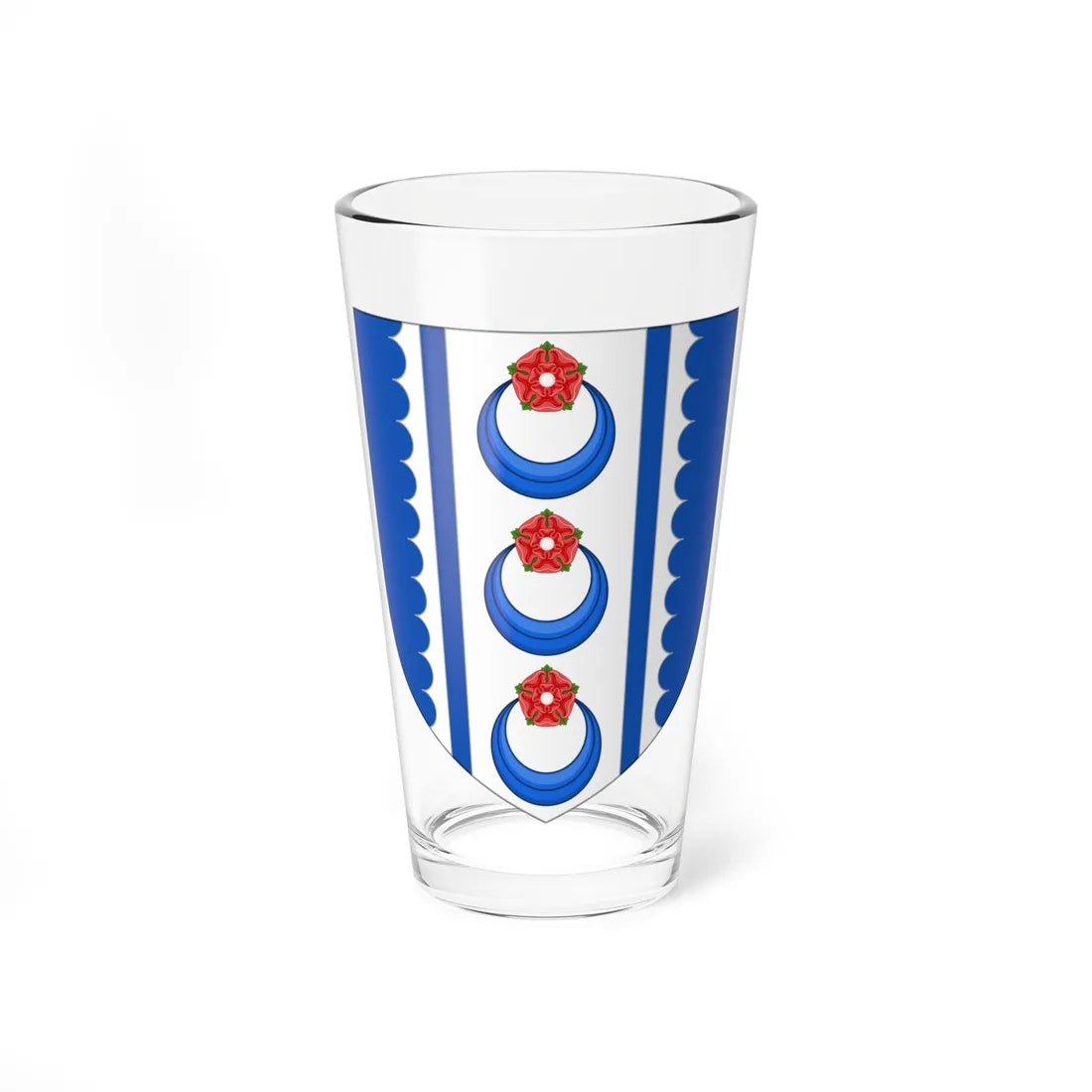 Shield of the University of Portsmouth (United Kingdom) (Coat of Arms) Pint Glass 16oz 16oz - Go Mug Yourself