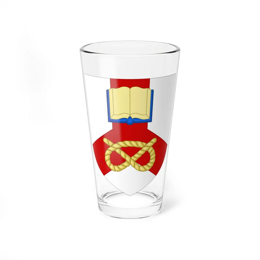Shield of the University of Staffordshire (United Kingdom) (Coat of Arms) Pint Glass 16oz 16oz - Go Mug Yourself