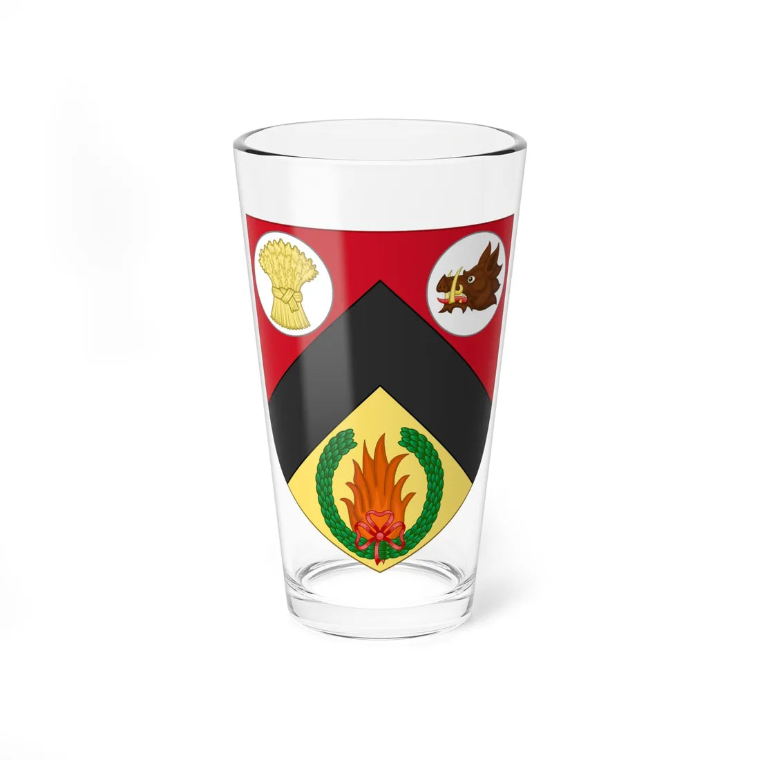 Shield of University College Birmingham (United Kingdom) (Coat of Arms) Pint Glass 16oz 16oz - Go Mug Yourself