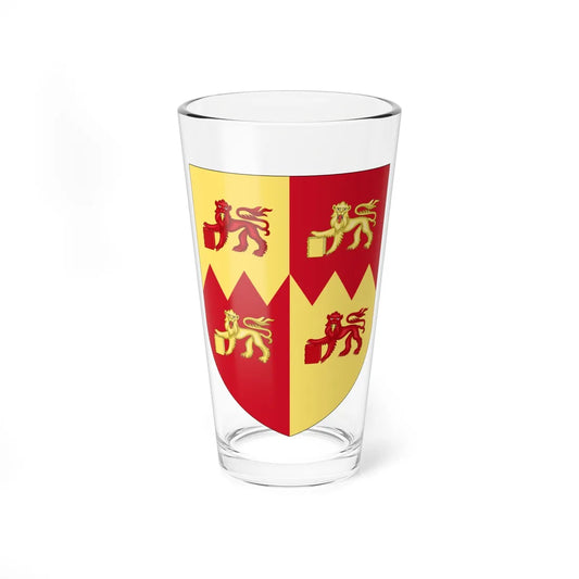 Shield of Wrexham Glyndŵr University (United Kingdom) (Coat of Arms) Pint Glass 16oz 16oz - Go Mug Yourself